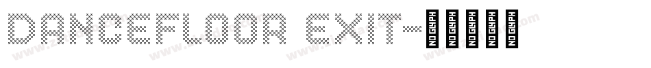 DanceFloor eXit字体转换